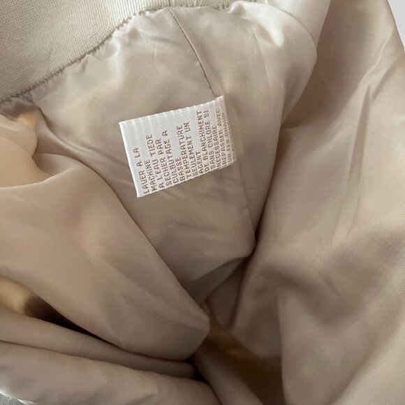 EP Pro Golf Cream Beige Plaid Crew Neck Pullover Light Sports Jacket Mens L EUC - Picture 5 of 8